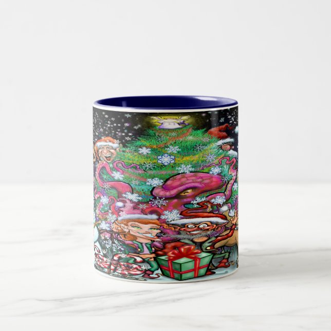 Christmas Two-Tone Coffee Mug (Center)