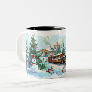 Christmas Two-Tone Coffee Mug