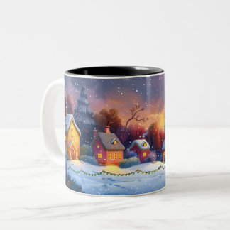 Christmas Two-Tone Coffee Mug