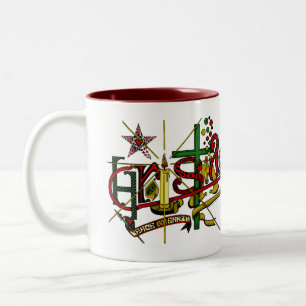 'Christmas' Two-Tone Coffee Mug