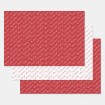Christmas Typography Dark Red and White
