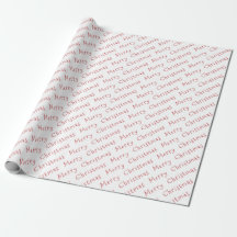 Christmas Typography Dark Red on White