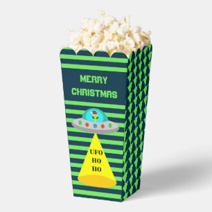 Christmas UFO Ho Ho Alien flying saucer Custom Favour Box