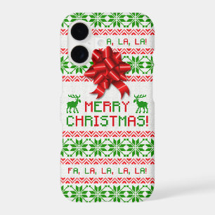 Christmas Ugly Christmas Sweater Red Green Bow