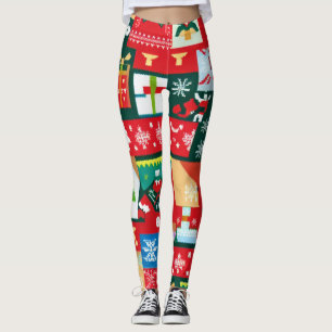 Christmas Ugly Sweater 1 Leggings