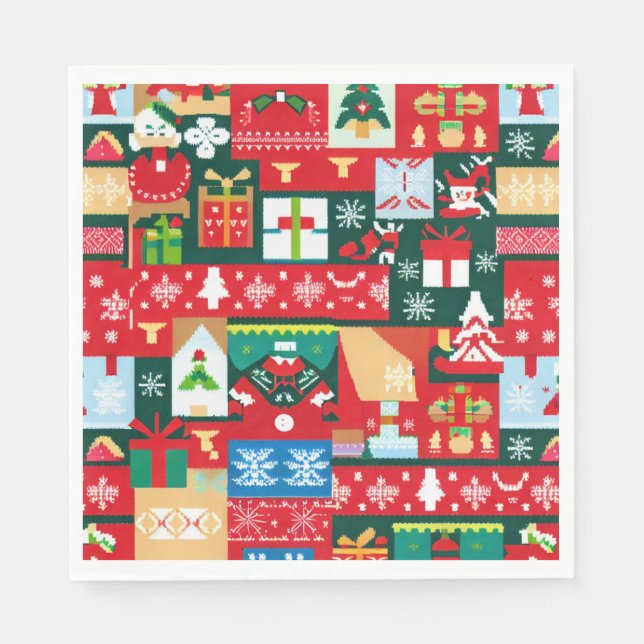Christmas Ugly Sweater 1 Napkin (Front)