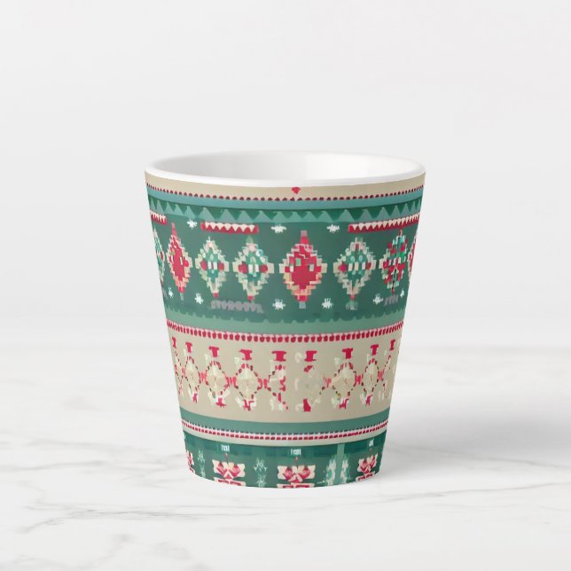 Christmas Ugly Sweater 2 Latte Mug (Front)