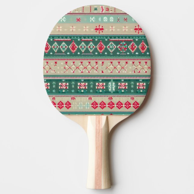 Christmas Ugly Sweater (2) Ping Pong Paddle (Front)
