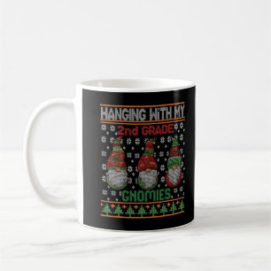 Christmas Ugly Sweater 2nd Teacher Gnomies T-Shirt Coffee Mug