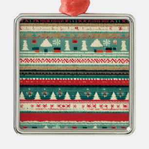 Christmas Ugly Sweater 3 Metal Ornament