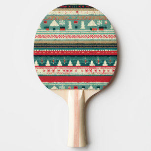 Christmas Ugly Sweater (3) Ping Pong Paddle