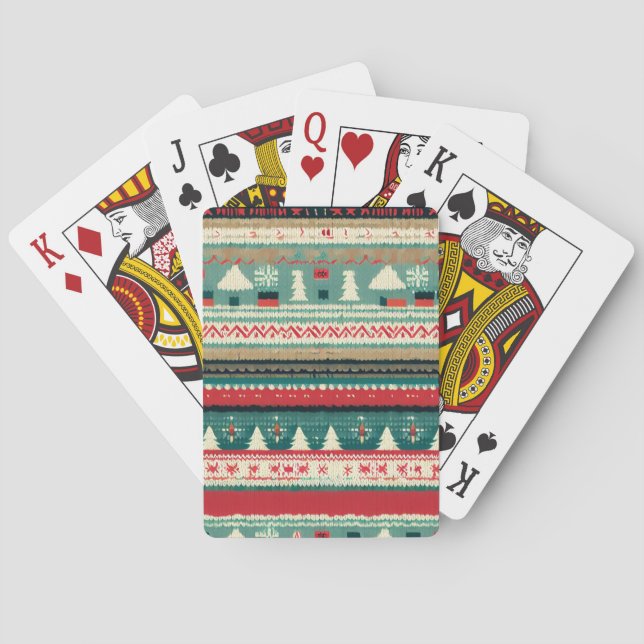 Christmas Ugly Sweater (3) Playing Cards (Back)