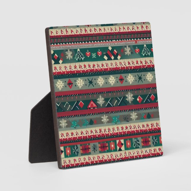 Christmas Ugly Sweater 4 Plaque (Front)