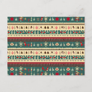 Christmas Ugly Sweater 5 Holiday Postcard