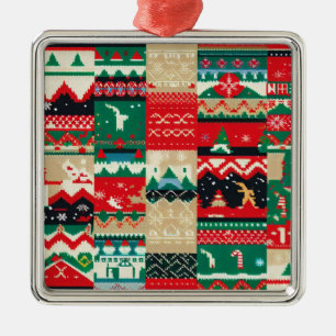 Christmas Ugly Sweater 8 Metal Ornament