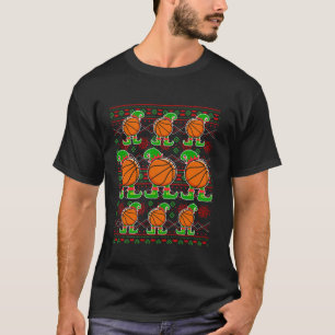 Christmas Ugly Sweater basketBall Xmas Elf Squad 