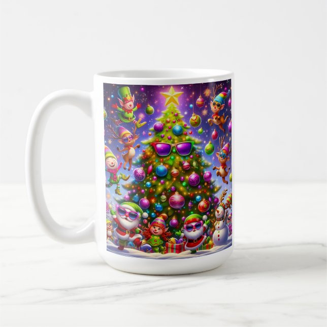 Christmas ugly sweater design coffee mug (Left)
