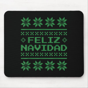 Christmas Ugly Sweater Feliz Navidad Xel Pattern S Mouse Pad