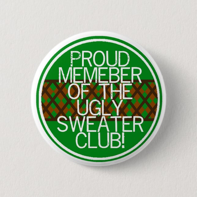 Christmas ugly sweater Gifts 6 Cm Round Badge (Front)