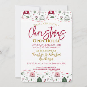Christmas Ugly Sweater Open House Invitation