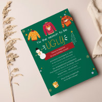 Christmas Ugly Sweater Party Invitation