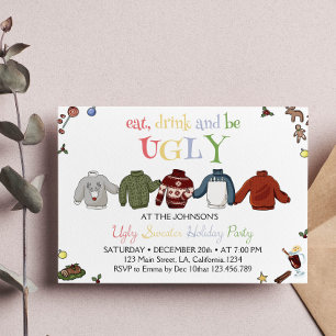 Christmas Ugly Sweater Party Invitation