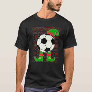 Christmas Ugly Sweater Soccer Ball Xmas Elf Squad 