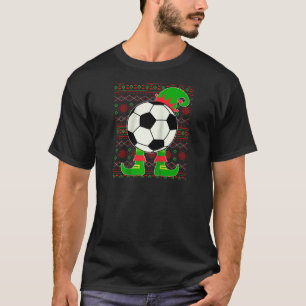 Christmas Ugly Sweater Soccer Ball Xmas Elf Squad