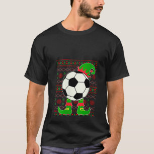 Christmas Ugly Sweater Soccer Ball Xmas Elf Squad 