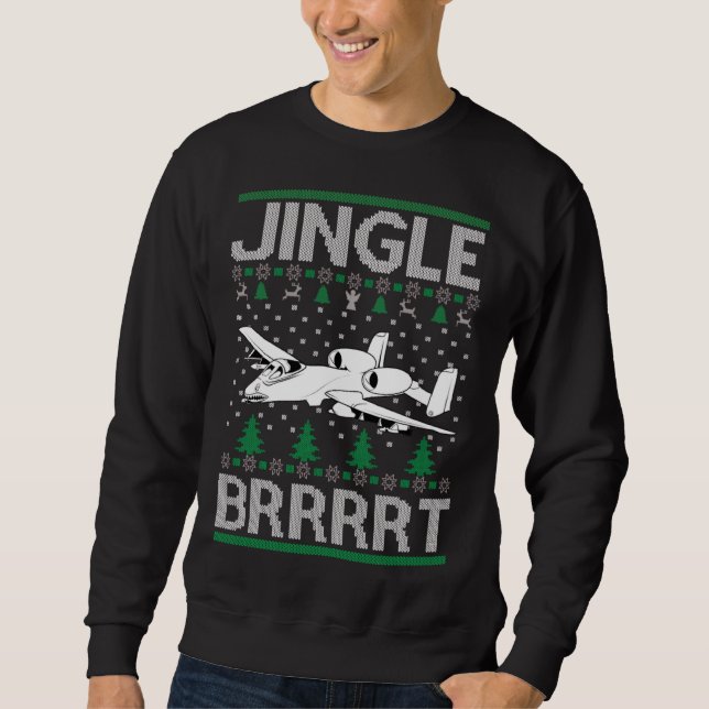 Christmas Ugly Sweater Style Military Gun Owner (Front)