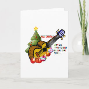 Christmas Ukulele Shirt Holiday Card