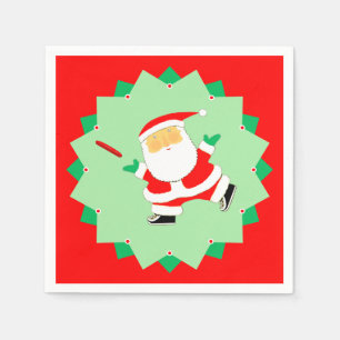 Christmas Ultimate Frisbee Napkin