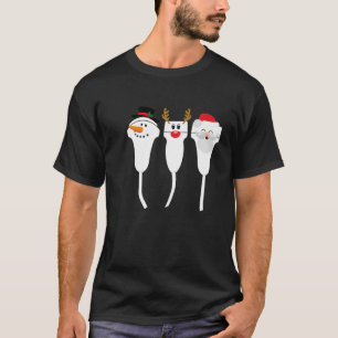 Christmas Ultrasound Transducer Sonogram Probe Hol T-Shirt