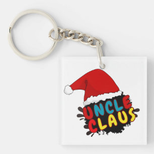 christmas uncle claus key ring
