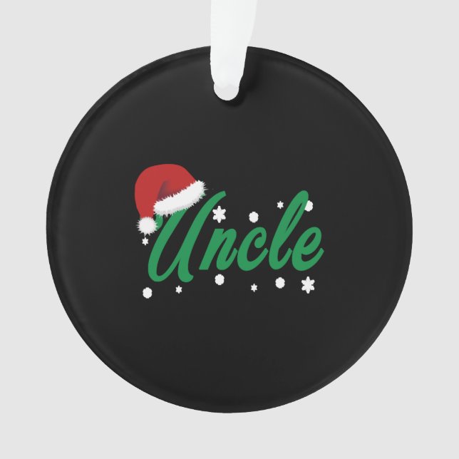Christmas Uncle Ornament (Front)