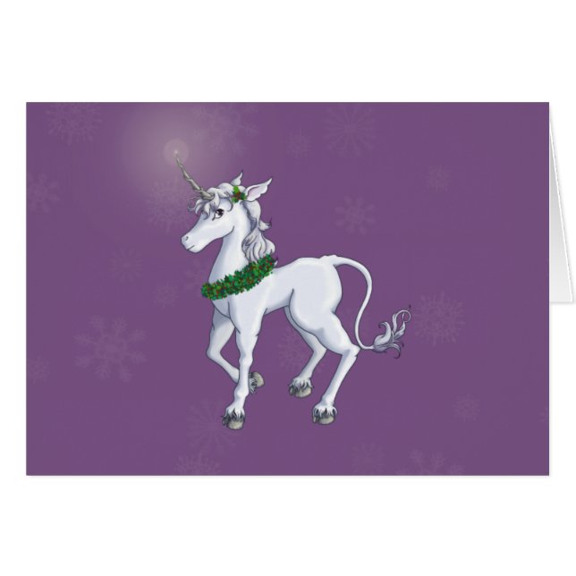 Christmas Unicorn (Front Horizontal)