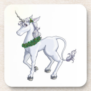 Christmas Unicorn Coaster