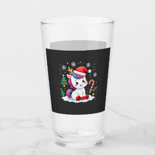 Christmas Unicorn Cute Magical Xmas Toddler Girls Glass