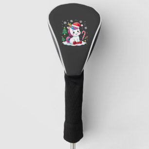 Christmas Unicorn Cute Magical Xmas Toddler Girls Golf Head Cover