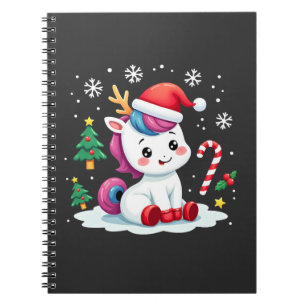 Christmas Unicorn Cute Magical Xmas Toddler Girls Notebook