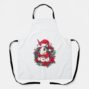 Christmas Unicorn Decor Girls Boys Kids Christmas Apron