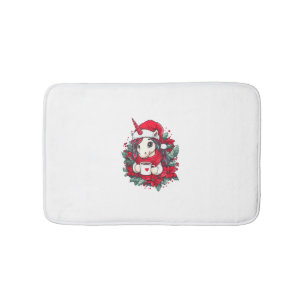 Christmas Unicorn Decor Girls Boys Kids Christmas Bath Mat