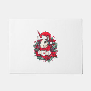 Christmas Unicorn Decor Girls Boys Kids Christmas  Doormat