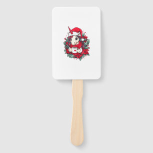 Christmas Unicorn Decor Girls Boys Kids Christmas Hand Fan