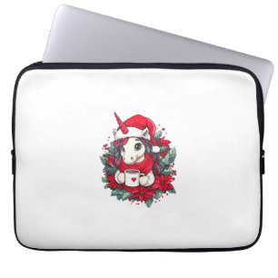Christmas Unicorn Decor Girls Boys Kids Christmas Laptop Sleeve