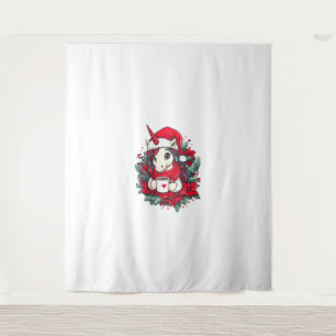 Christmas Unicorn Decor Girls Boys Kids Christmas Tapestry