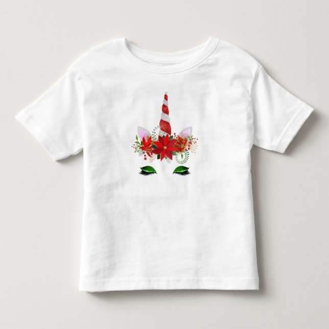 Christmas Unicorn Face Sweater (Front)