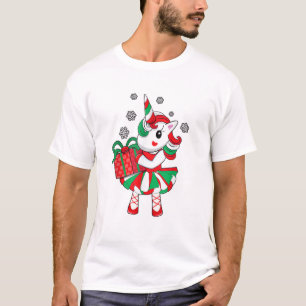 Christmas Unicorn Fun Girls Kids Snowflake Holiday T-Shirt