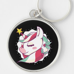 Christmas Unicorn Gift For Fantasy Pony Lover Key Ring