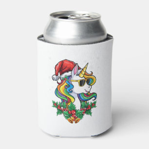 Christmas Unicorn Girls Boys Xmas Santa Cute Kids Can Cooler